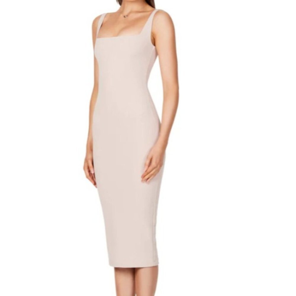 NOOKIE Womens Rendezvous Midi Dress In Nude Size Small
